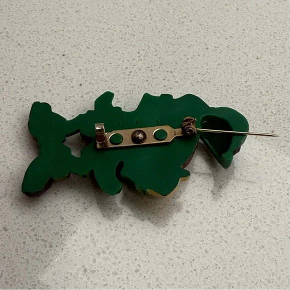 Vintage Leprechaun Brooch Pin 1980s Hallmark St. Patrick's Day - Picture 5 of 6